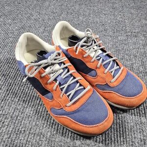 Johnnie-O Range Runner Shoes Mens Size 11.5M Blue‎ Orange Suede Spikeless Golf